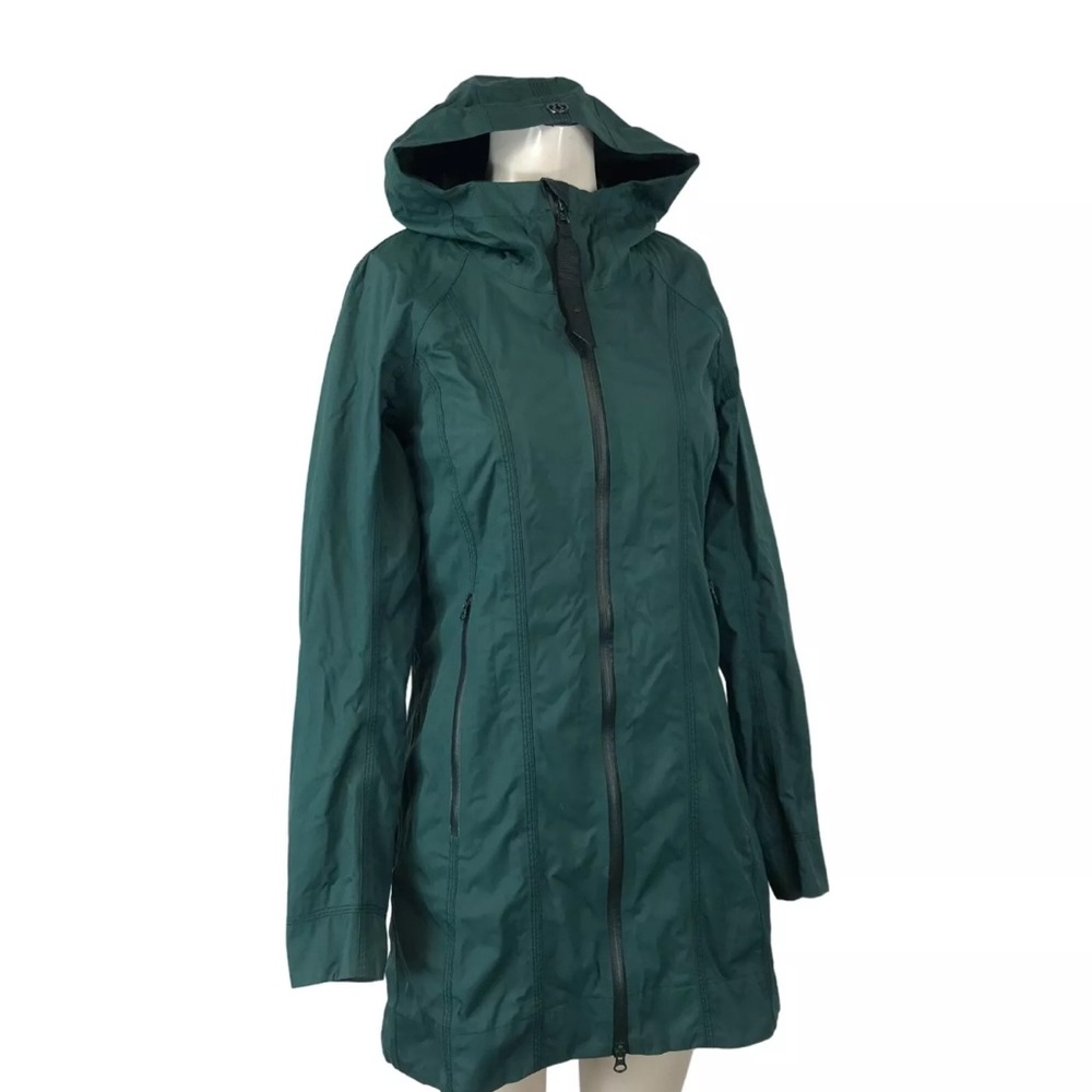 Lululemon Right as Rain Parka Jacket- Green- Women Sz 4